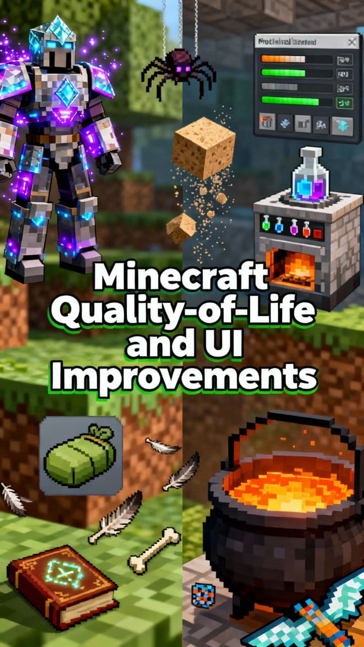 Minecraft Quality-of-Life and UI Improvements