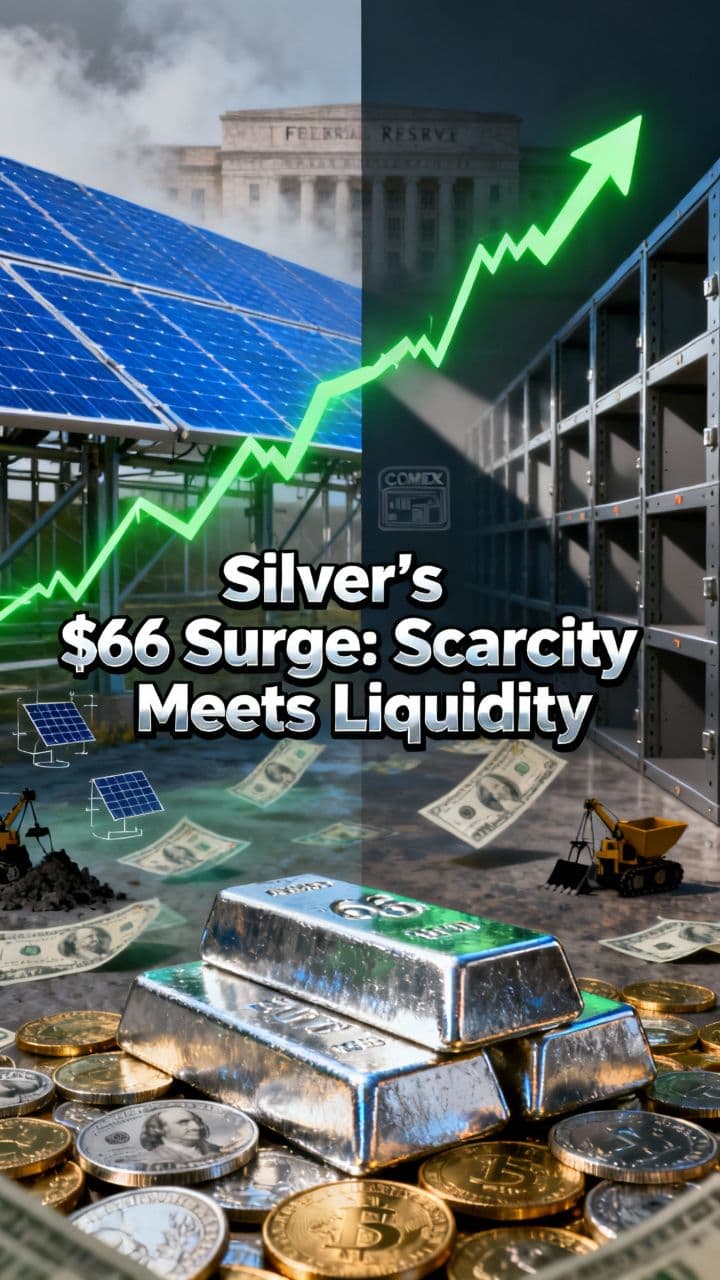 Silver’s $66 Surge: Scarcity Meets Liquidity