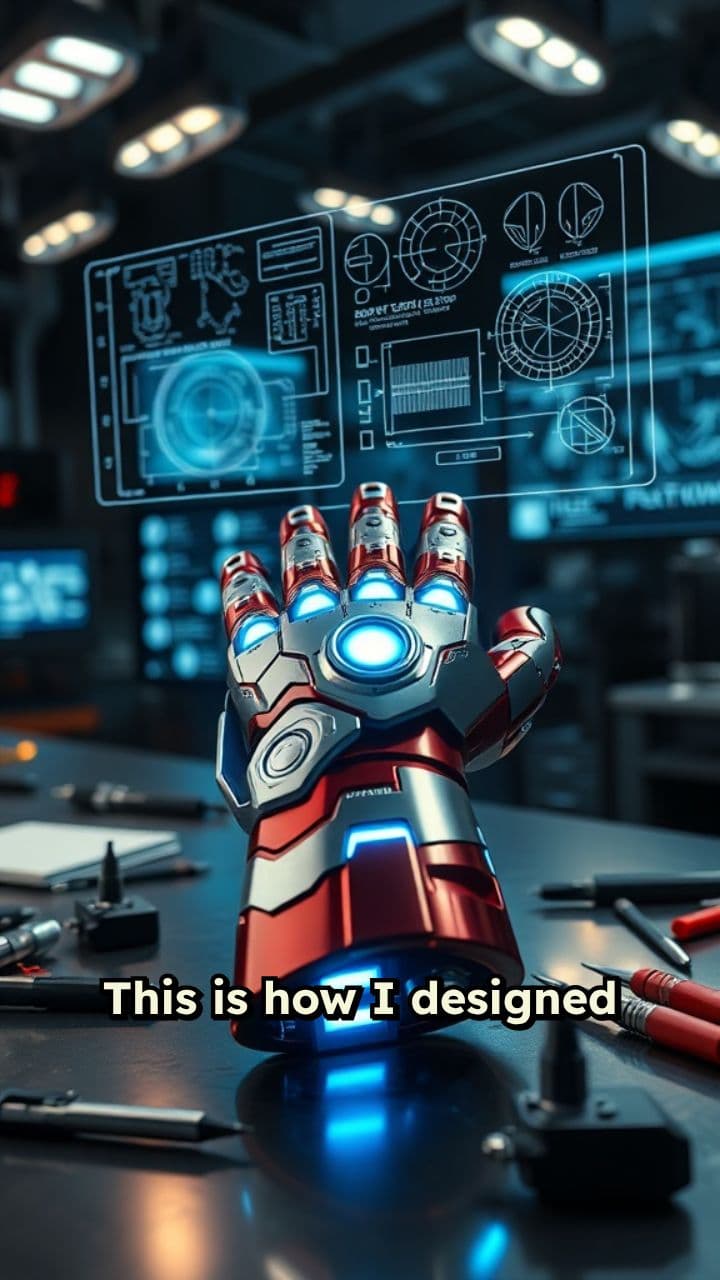 Iron Man Gloves with Super Powers