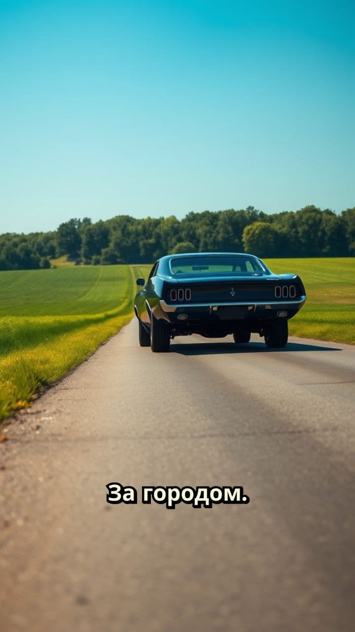 Взрыв автомобиля за городом