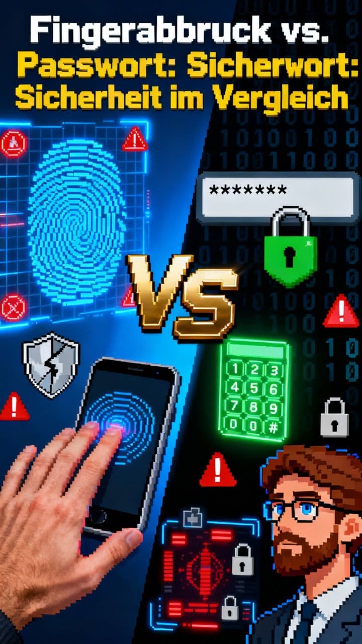 Fingerabdruck vs. Passwort: Sicherheit im Vergleich