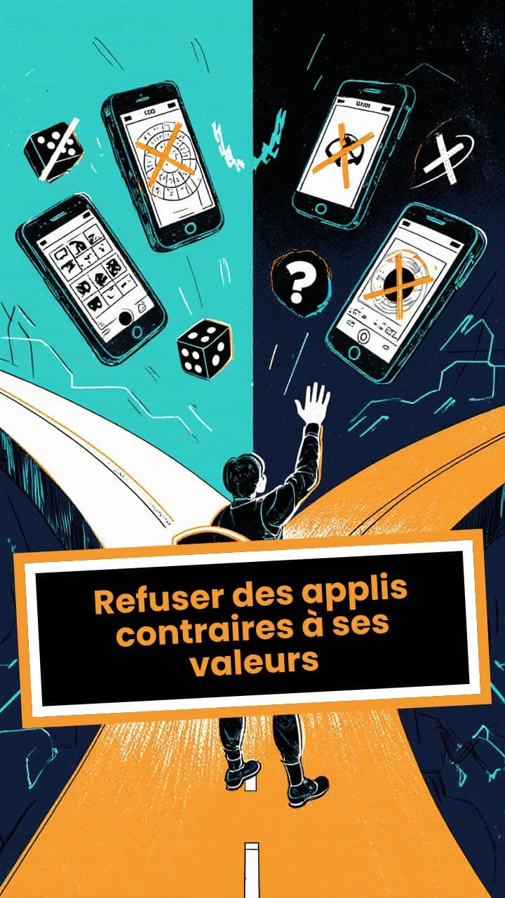 Refuser des applis contraires à ses valeurs