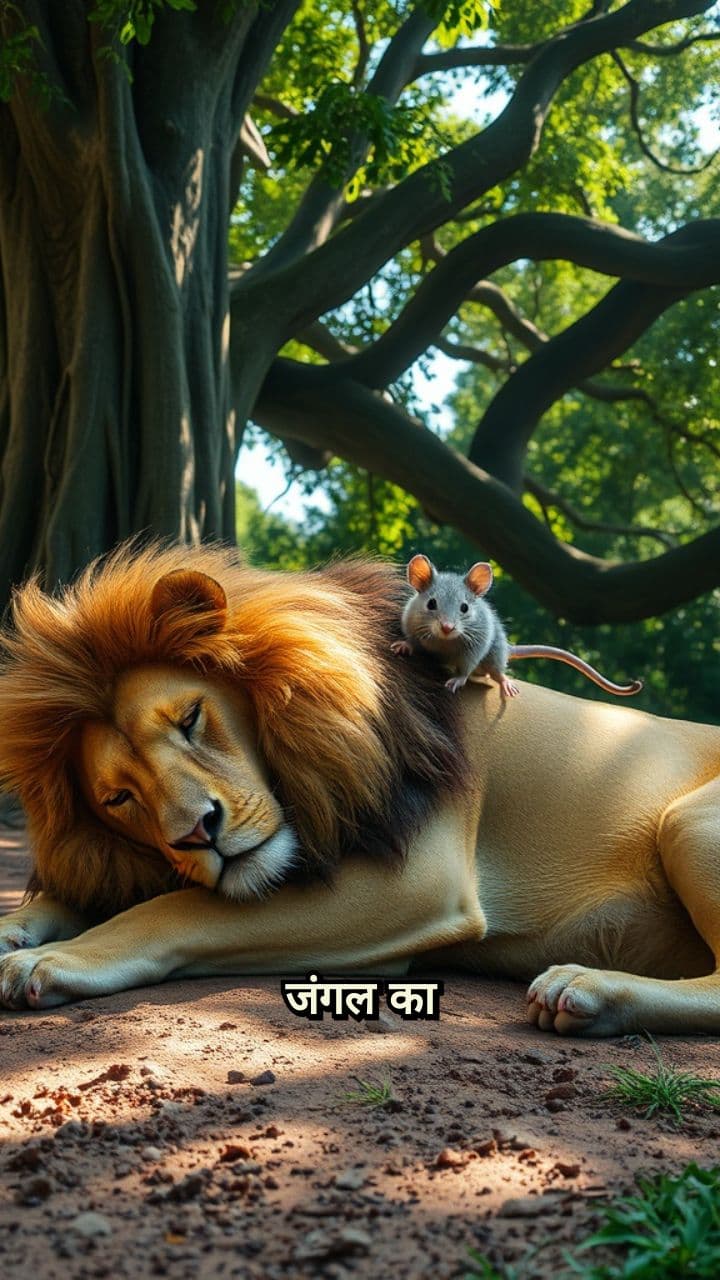 शेर और चूहा: अनोखी दोस्ती