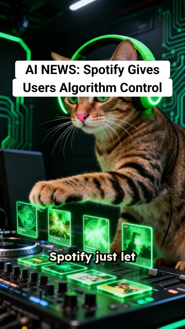 AI NEWS: Spotify Gives Users Algorithm Control