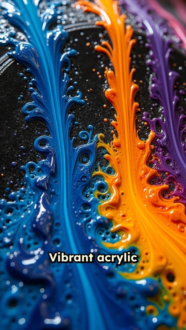 Cosmic Acrylic Swirl