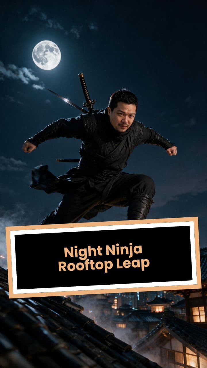 Night Ninja Rooftop Leap