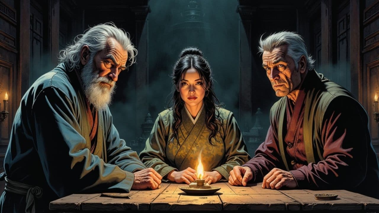 तीन पात्रों का न्याय