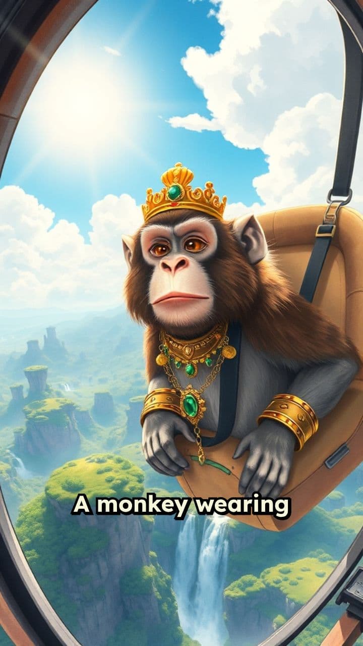 Jewelled Monkey Pilots a Helicopter