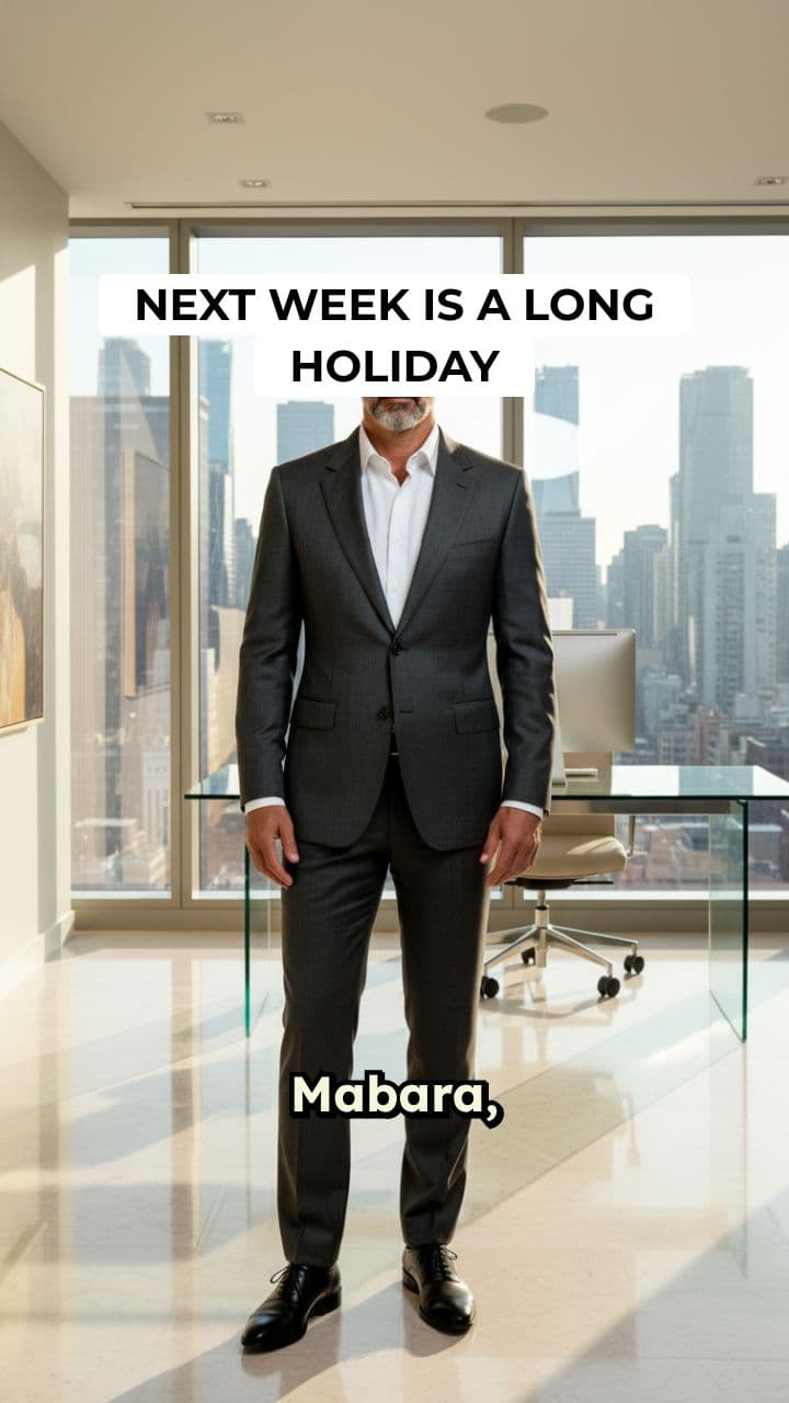 Holiday Planning Announcement