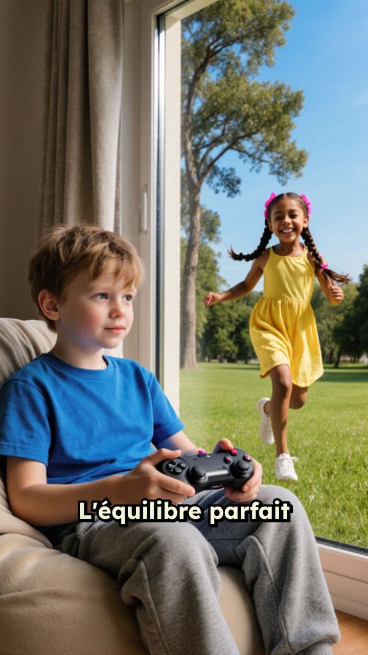 Équilibre entre jeux vidéo et nature