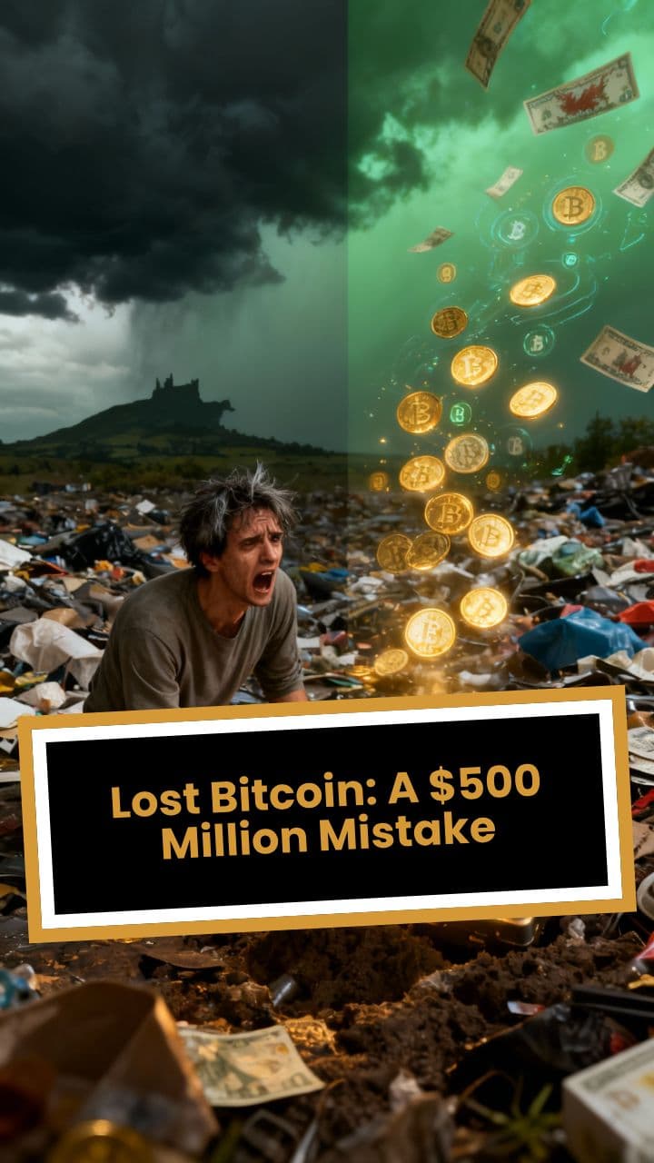 Lost Bitcoin: A $500 Million Mistake