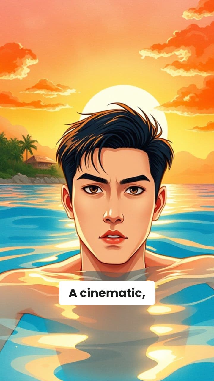 K-Pop Hunter's Sunset Swim