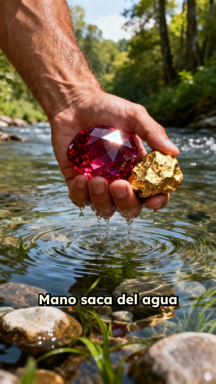 Rubi y oro del agua