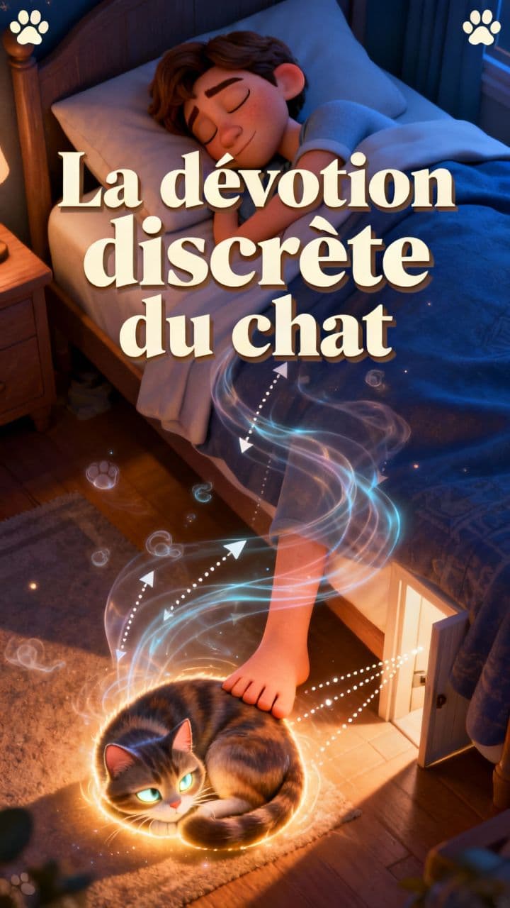 La dévotion discrète du chat