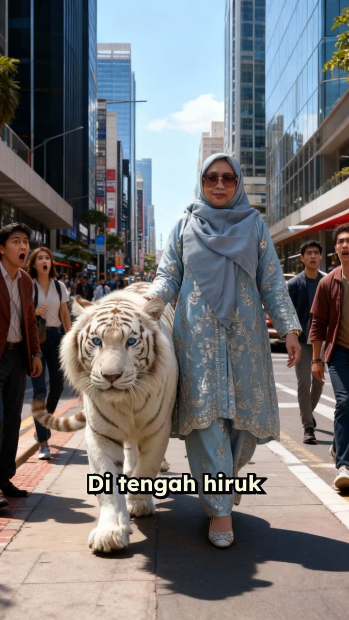 Wanita dan Harimau Putih di Kota