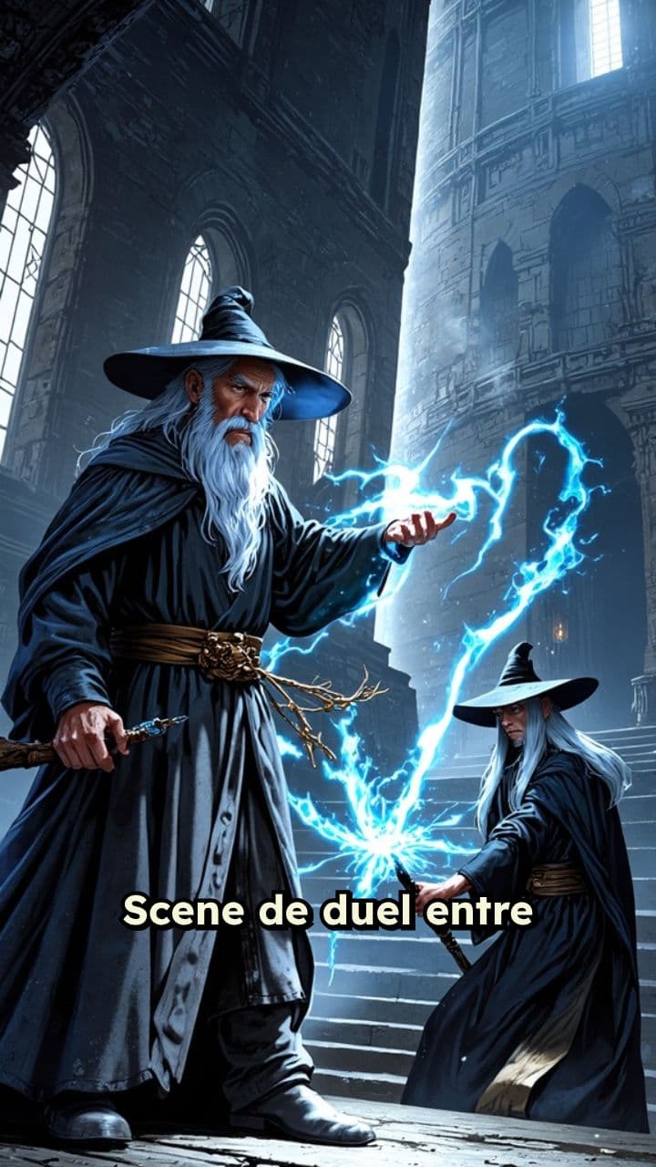 Duel entre Gandalf et Saroumane