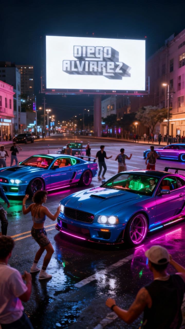 Fiesta de Neon y Reggaeton