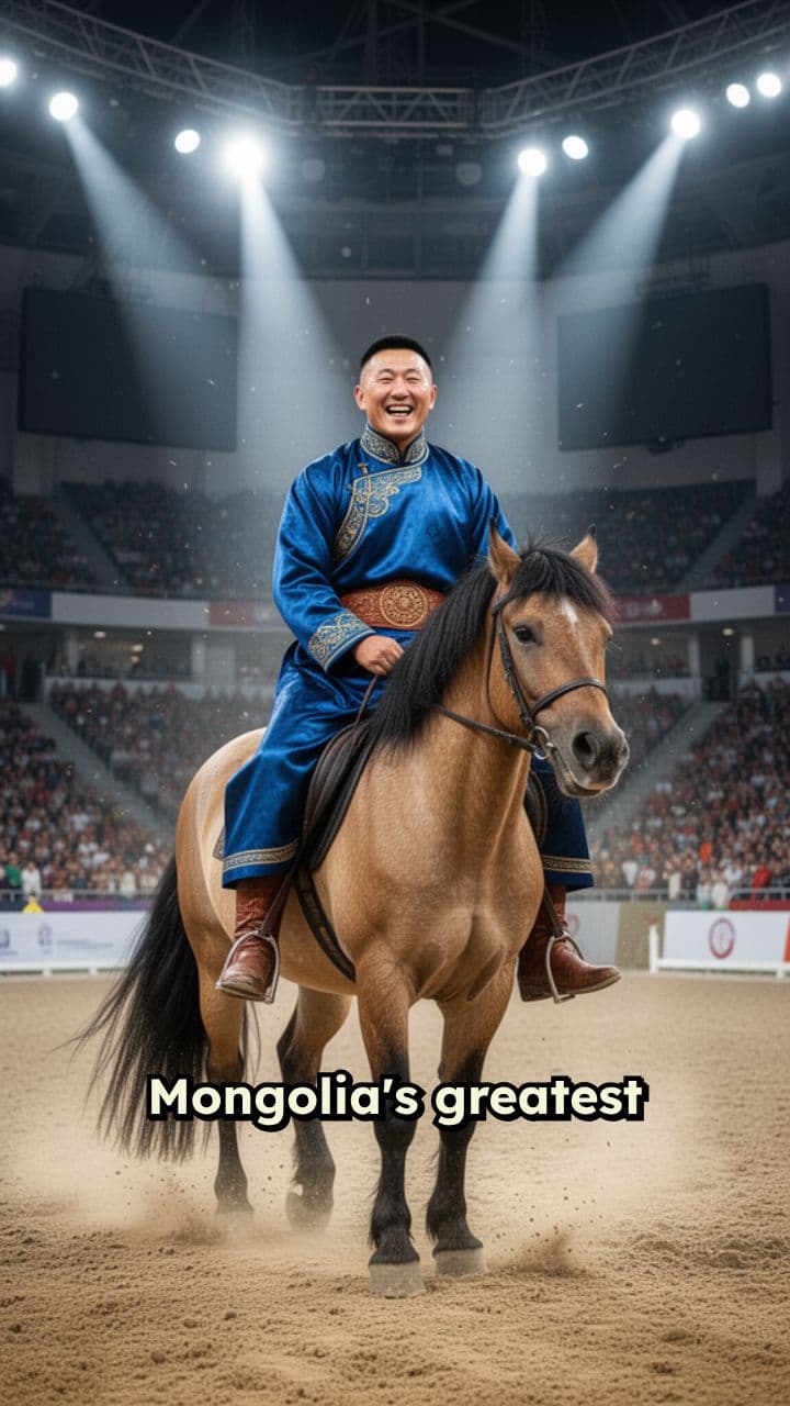 Mongolian Rider Stuns International Championship