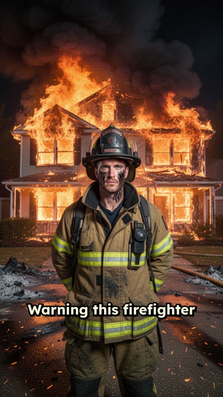 Firefighter Saves Kitten From Inferno