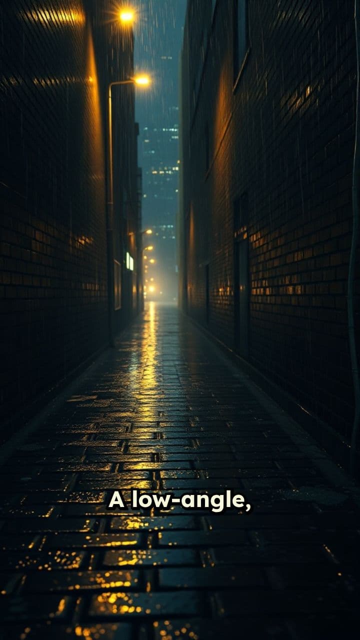 Neon Rain Alley in Tamil Glow