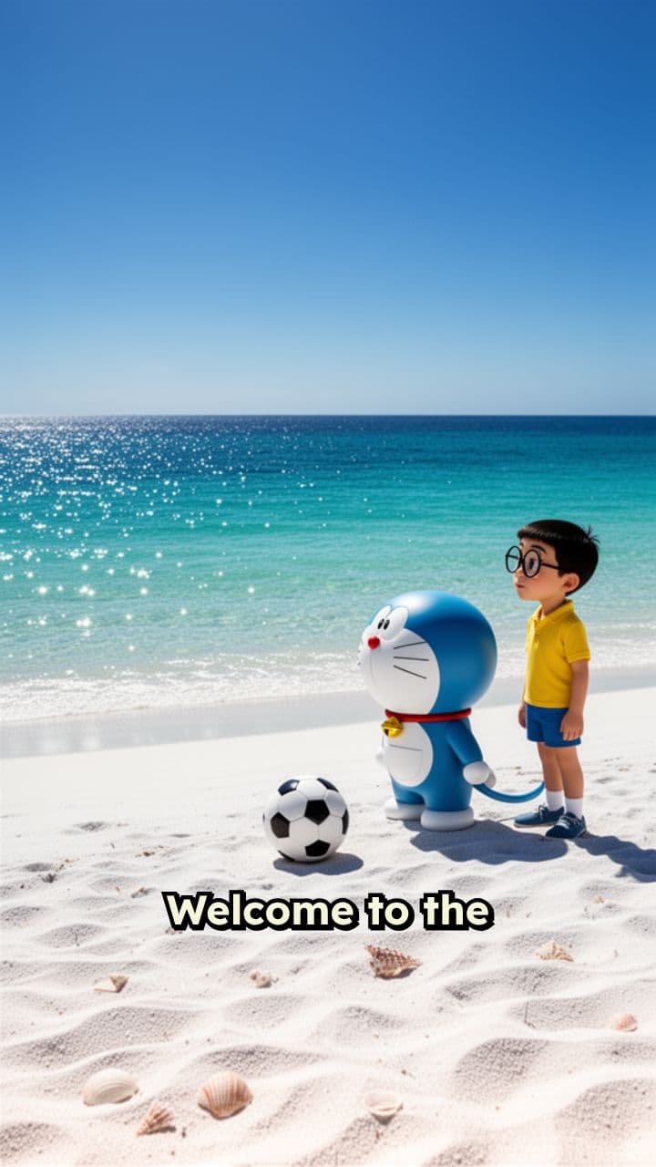Doraemon and Nobita Beach Football