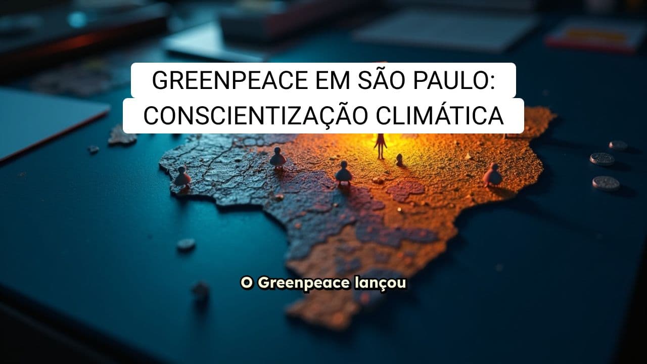 Greenpeace Lança Campanha de Conscientização Climática em São Paulo