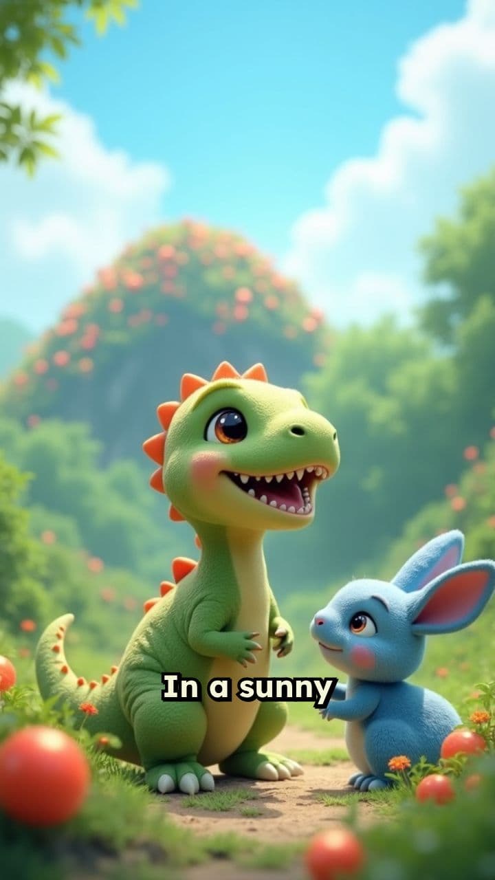 Baby Dino and Blue Bunny's Adventure