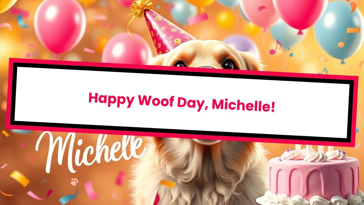 Happy Woof Day, Michelle!