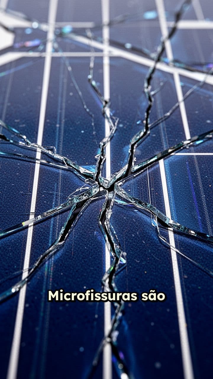 Microfissuras em células solares