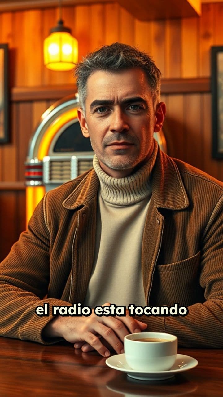 Solo en el café pensando en ti