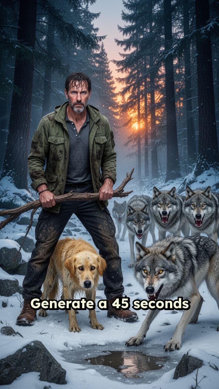 Man Saves Dog from Predators