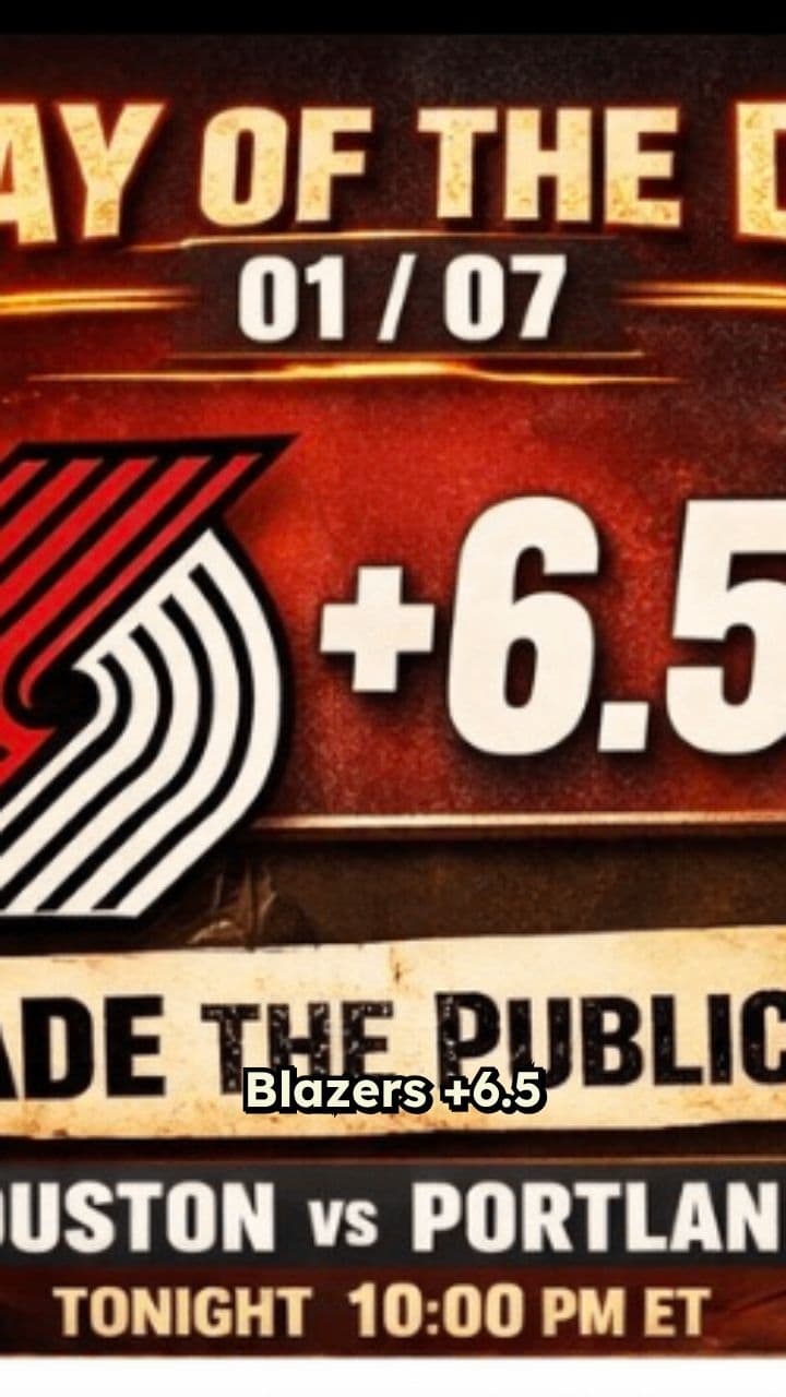 Blazers +6.5: Trust the Line
