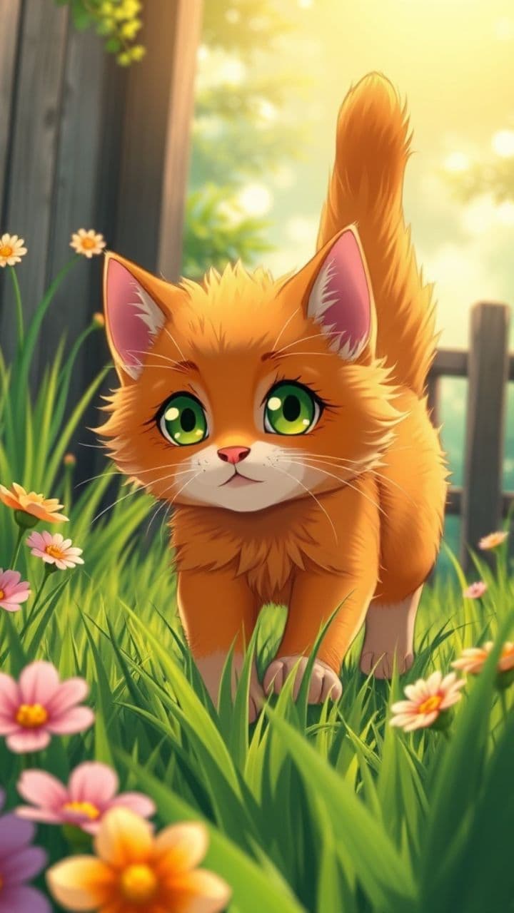 Orange Cat's Backyard Treasure