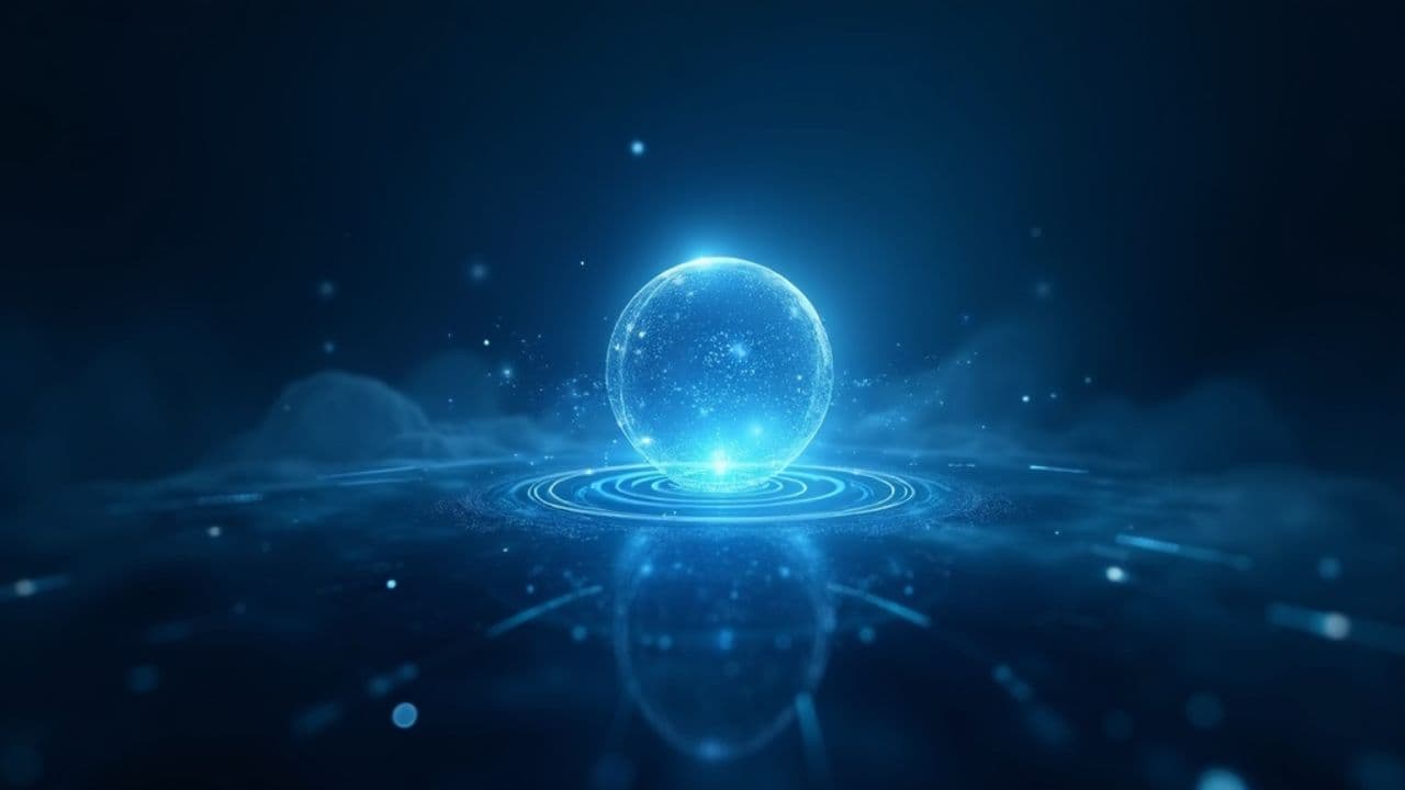 Futuristic AI Hologram Background Loop