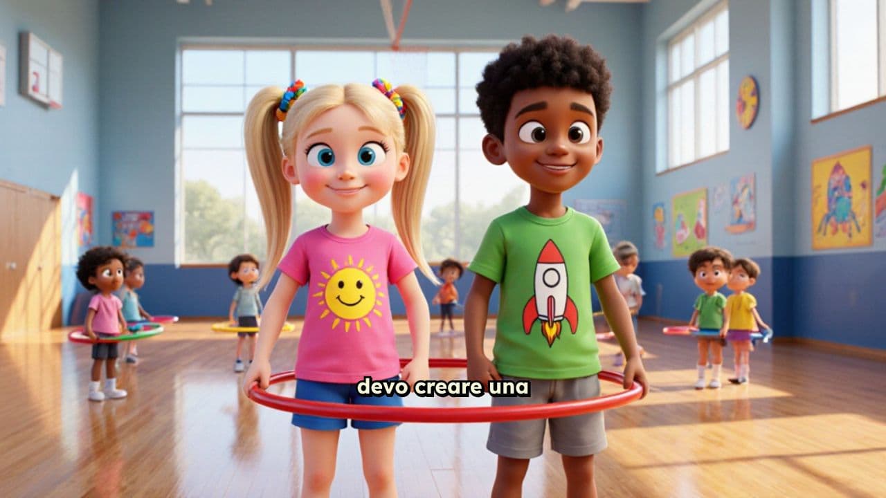 Cerchi in equilibrio in palestra