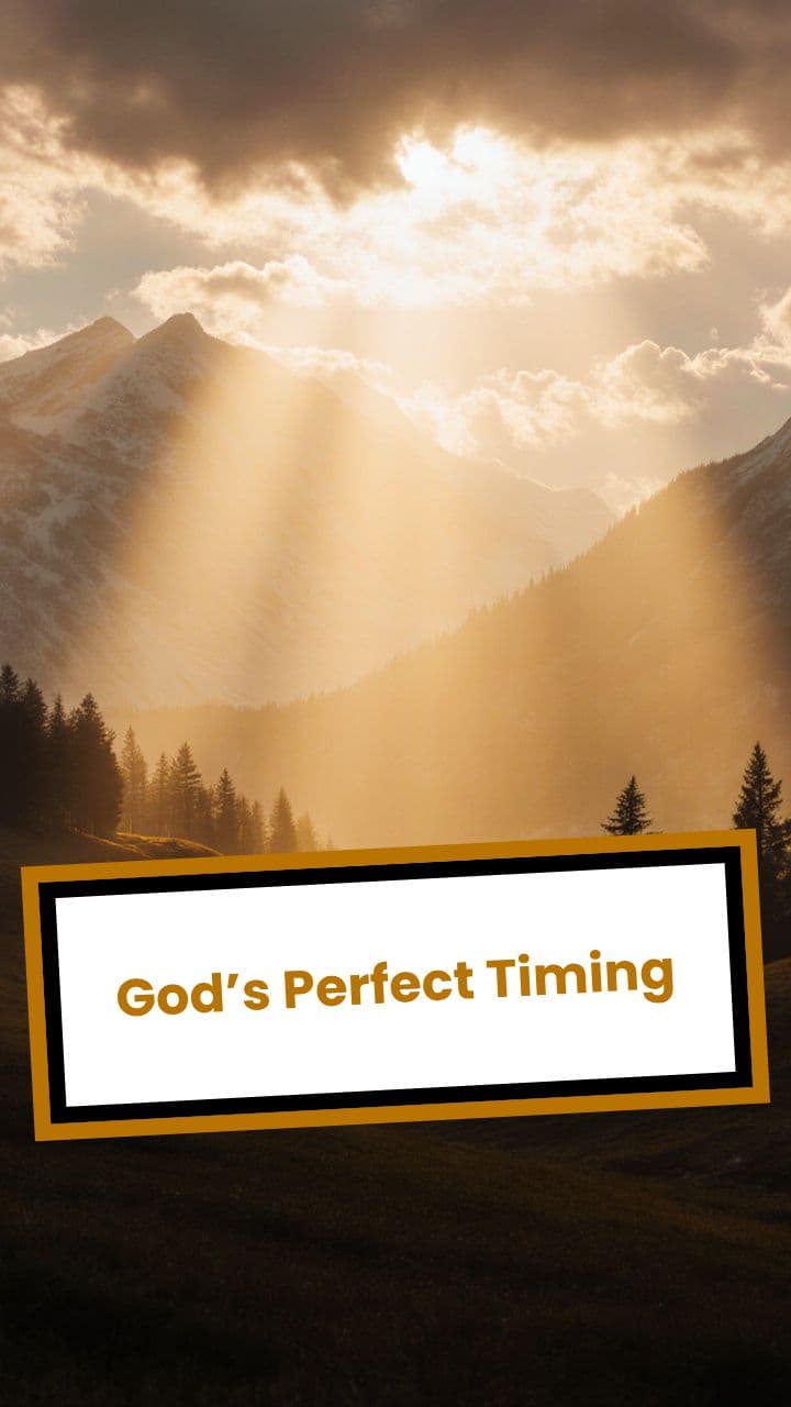 God’s Perfect Timing