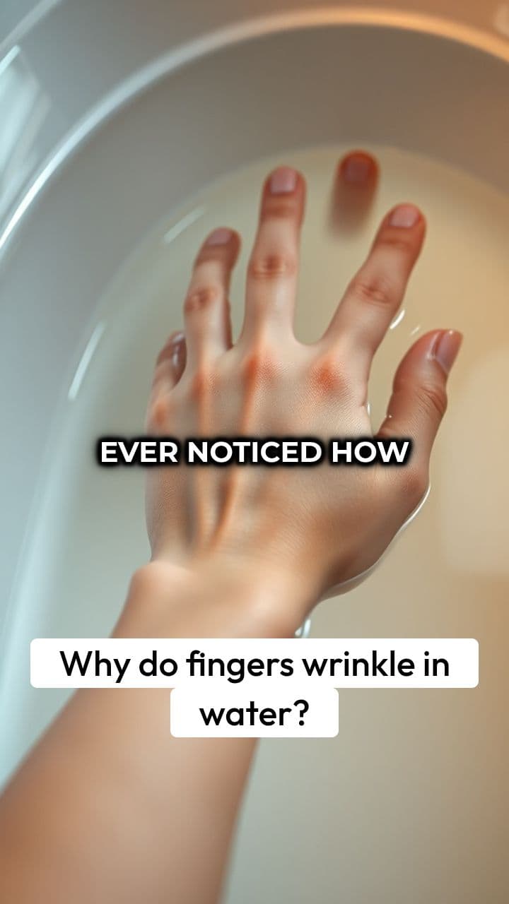 Why Do Fingers Wrinkle in Water?