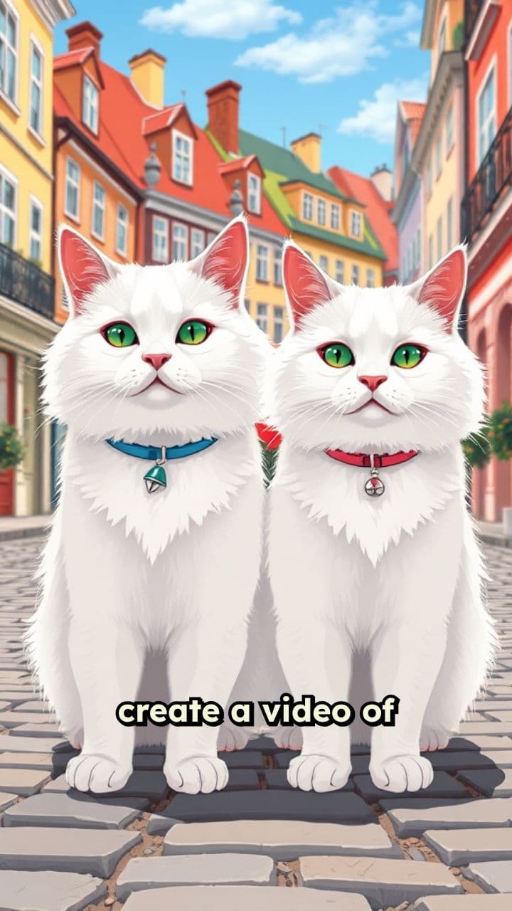 Collared Cats Chase a Mouse