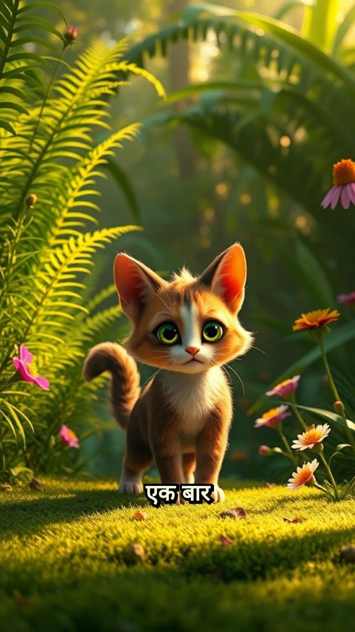 बिल्ली और शेर की दोस्ती