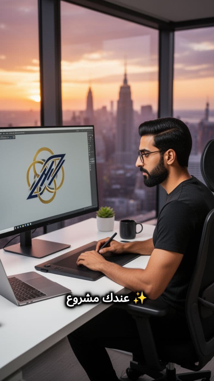 تصميم شعار احترافي حسب الطلب