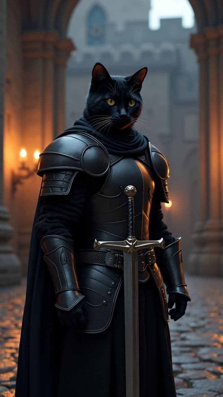 The Black Knight Cat
