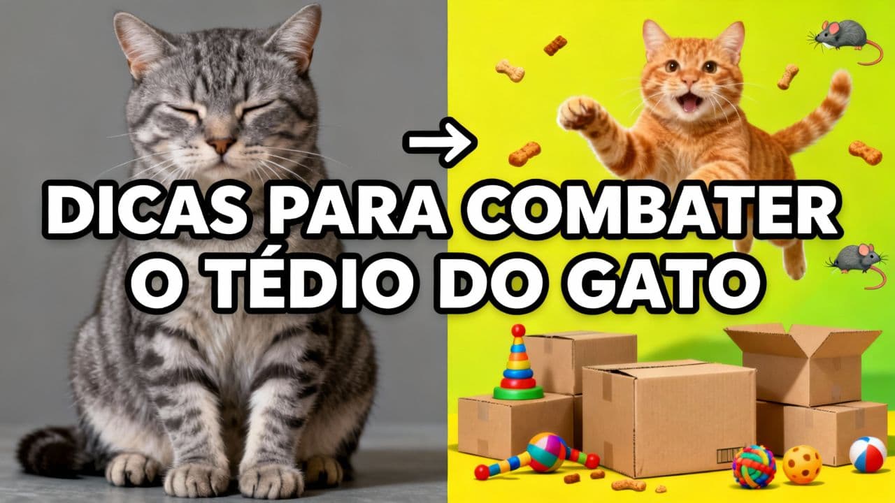 Dicas para combater o tédio do gato