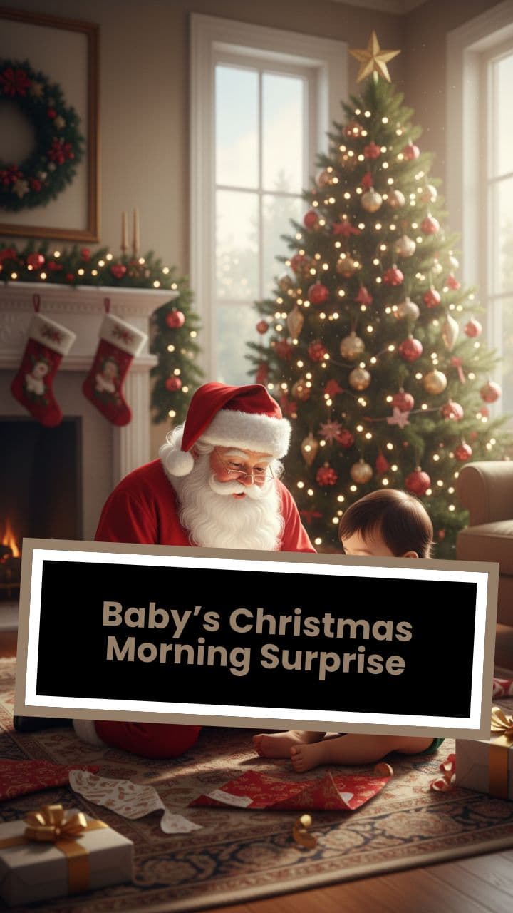Baby’s Christmas Morning Surprise