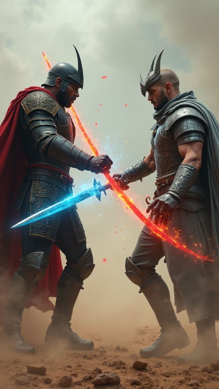 Intense Sword Battle