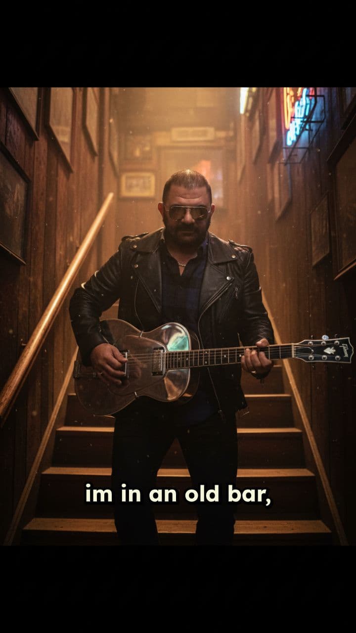 Steel Guitar in an Old Bar