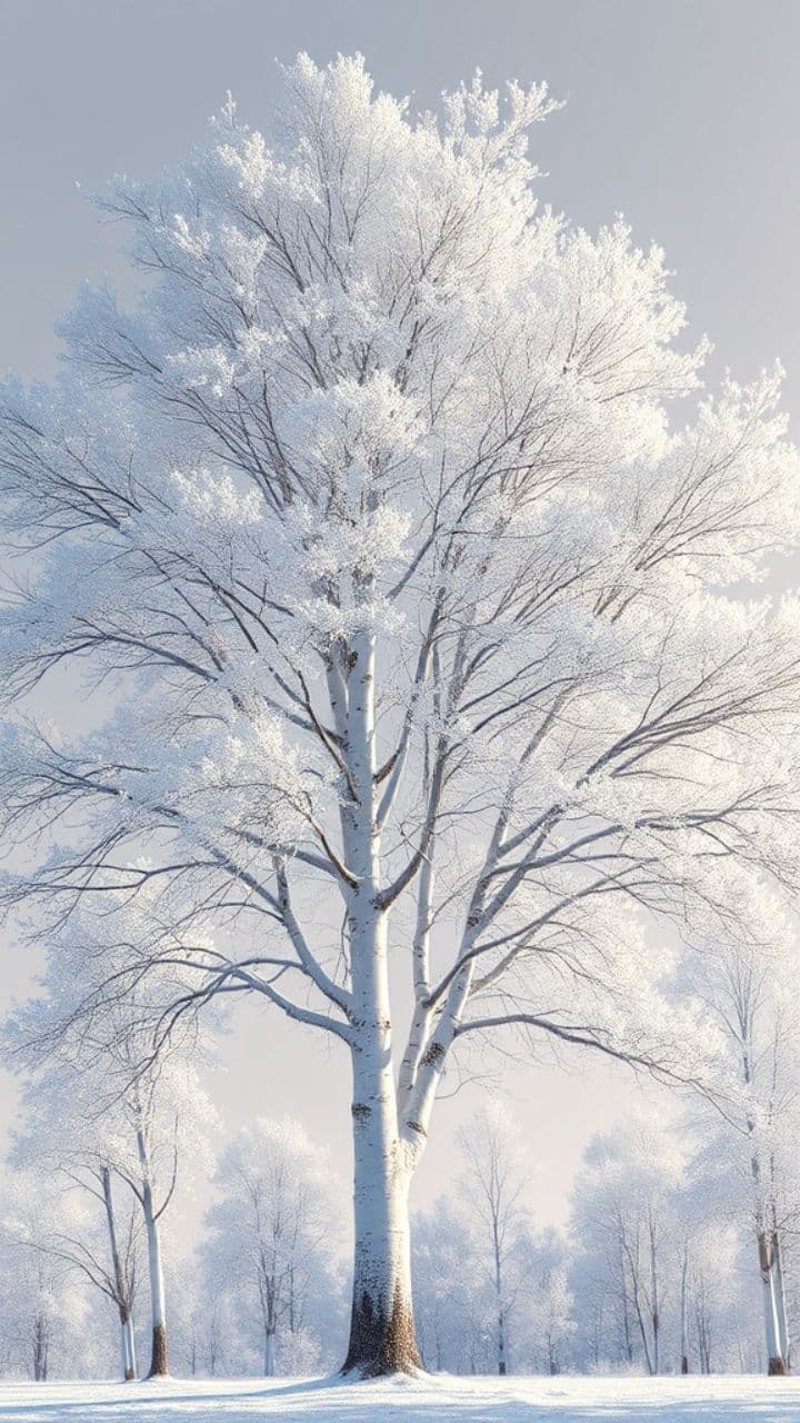 Зимняя берёза