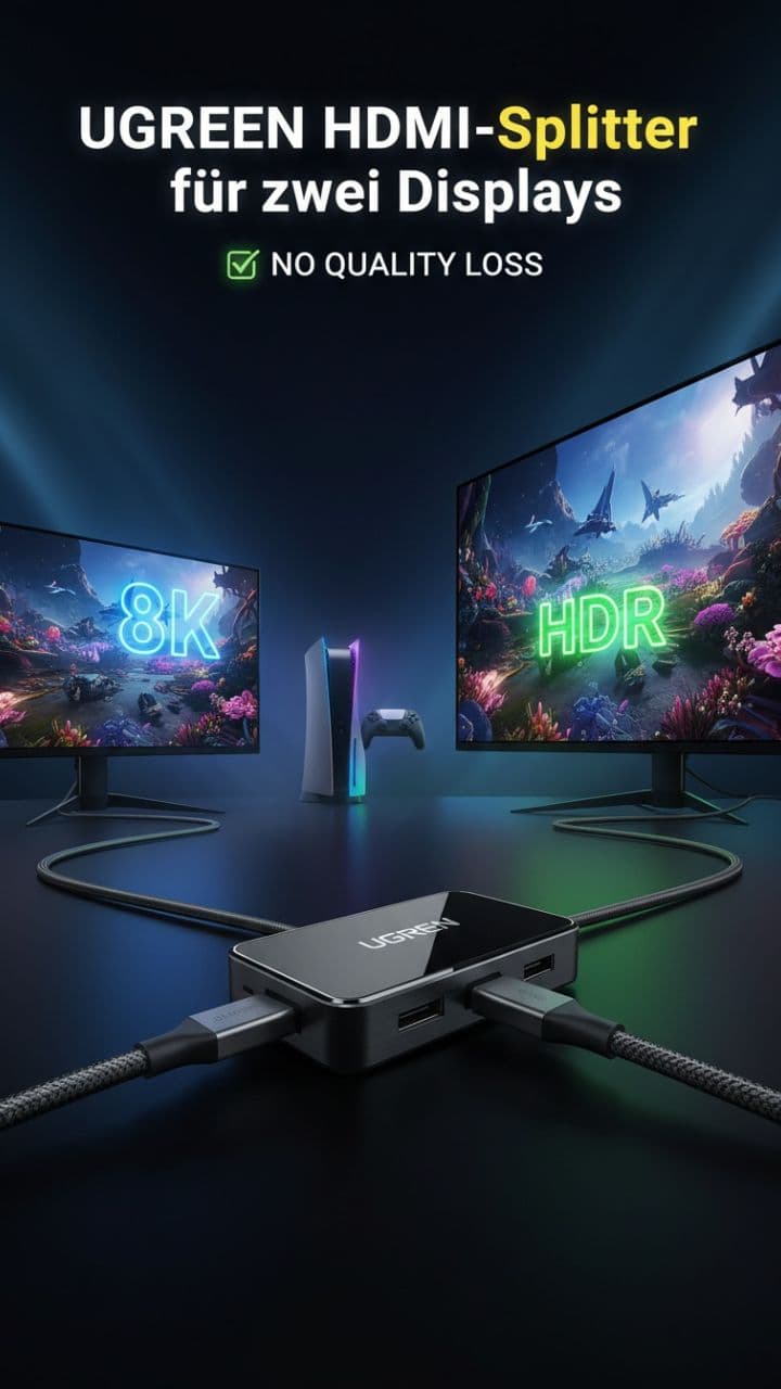 UGREEN HDMI-Splitter für zwei Displays