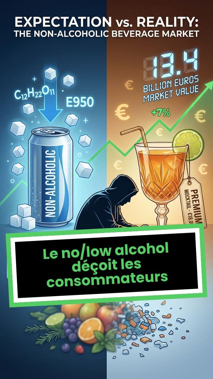 Le no/low alcohol déçoit les consommateurs