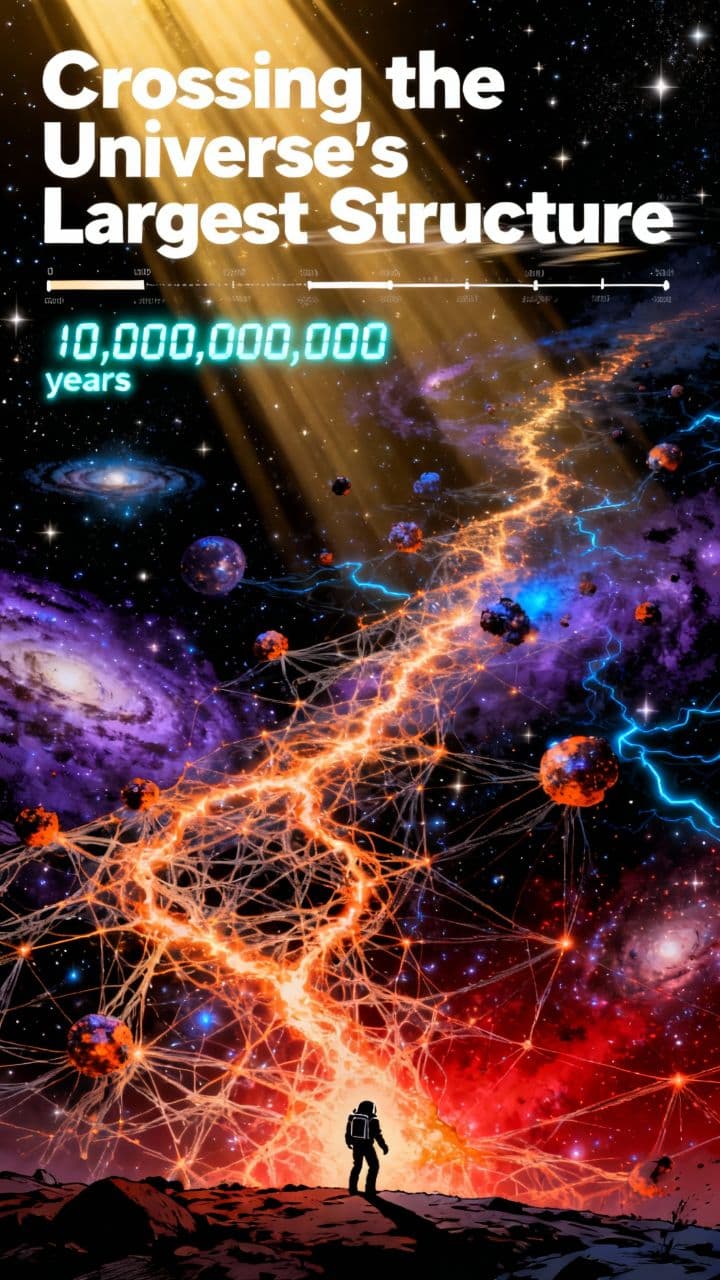 Crossing the Universe’s Largest Structure