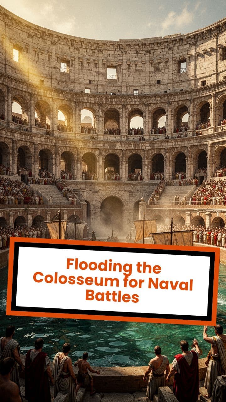 Flooding the Colosseum for Naval Battles